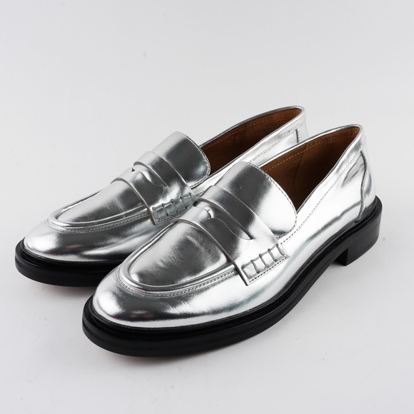 New MADEWELL The Vernon Loafer in Silver Mirror - Picture 4 of 5